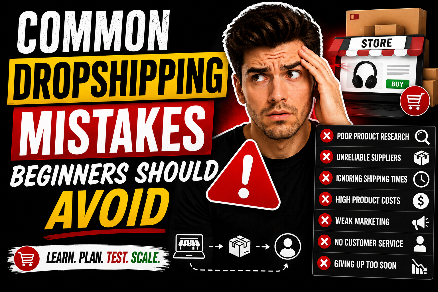 Common Dropshipping Mistakes Beginners Should Avoid